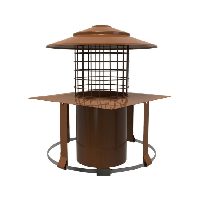 Mi Flues MI Flex Square Pot Hanging Cowl (Terracotta)
