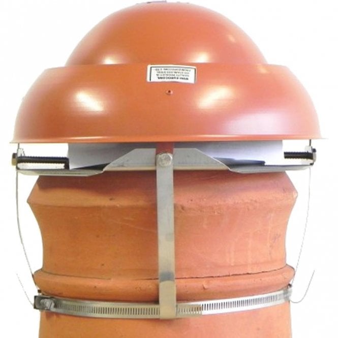 Mi Flues Mini Stainless Steel Eurocowl - Terracotta