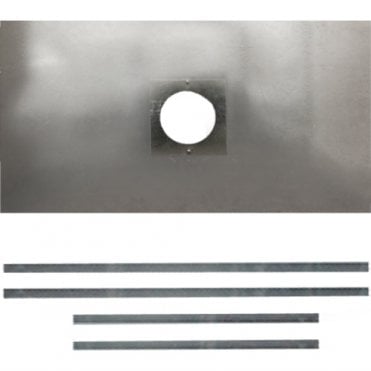 Register Plate (F) 900 x 495 No Access Hole 125mm - 150mm