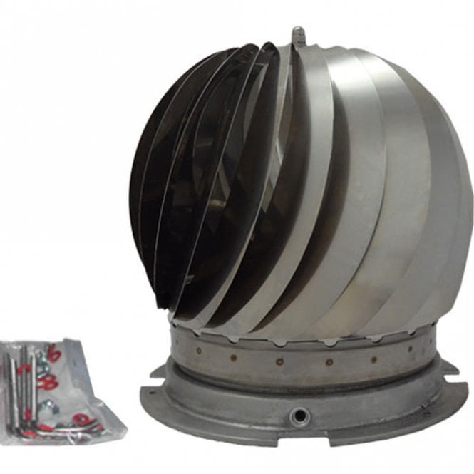 Mi Flues Rota-Top 200 (Stainless Steel Base & Top), bolt fix