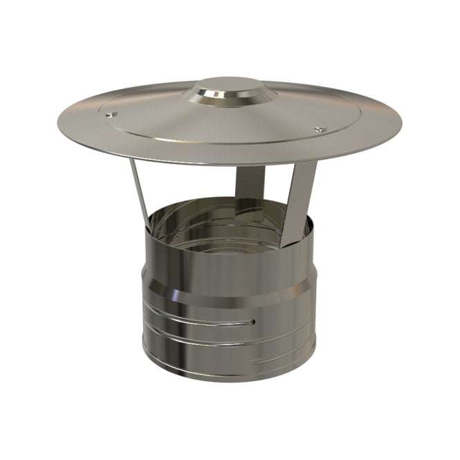 Mi Flues Screw Fix Rain Cap - 125mm