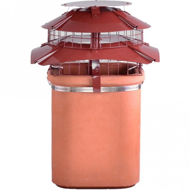 Mi Flues Square UFO Anit Downdraught Cowl - Ø 150-200mm