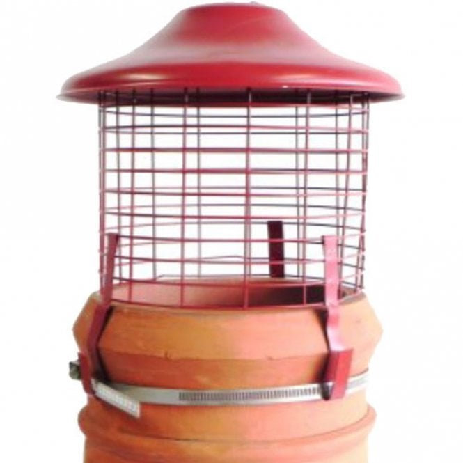 Mi Flues TopGuard Stainless Steel Birdguard in Terracotta