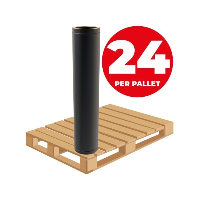 Mi Flues TW Pro 125mm - 1000mm Length (Pallet of 24)