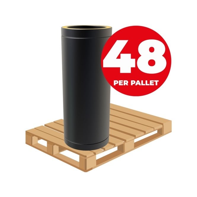 Mi Flues TW Pro 125mm - 500mm Length (Pallet of 48)