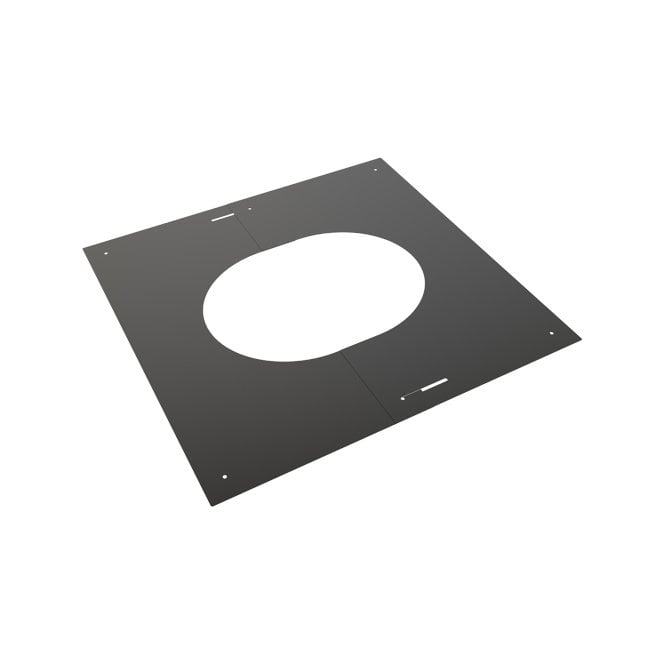 Mi Flues TW Pro 125mm - Finishing Plate 30-45 Degree Square