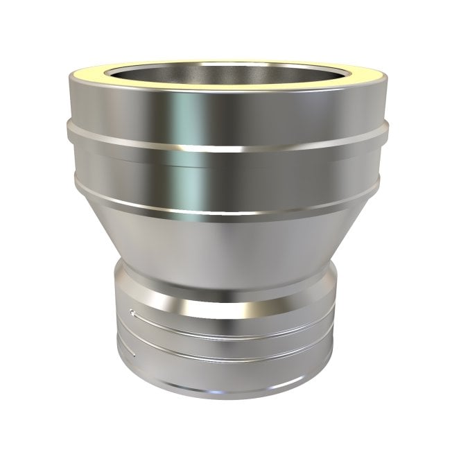Mi Flues TW Pro 125mm -Flex to Twin Wall Adapter