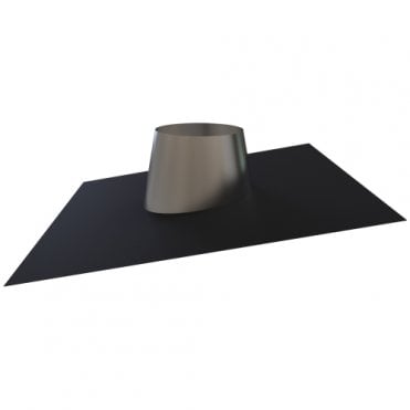 TW Pro 125mm - Lead Free Flashing 0-20 Degree SS Cone Black Base