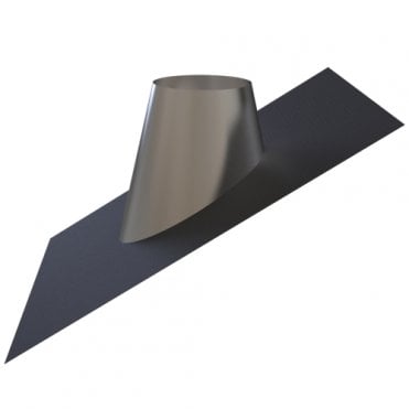 TW Pro 125mm - Lead Free Flashing 20-45 Degree SS Cone Black Base