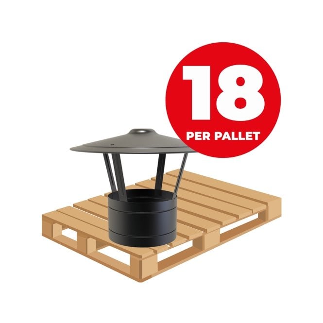 Mi Flues TW Pro 125mm - Rain Cap (Pallet of 18)