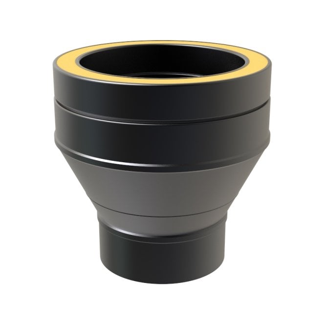Mi Flues TW Pro 125mm - Single Wall to Twin Wall Increaser 125-150mm
