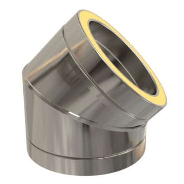 TW Pro 150mm - 45 Degree Bend - Stainless Steel
