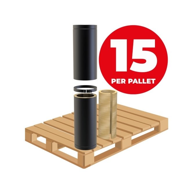 Mi Flues TW Pro 150mm - Adjustable Length 500-880mm (pallet of 15)