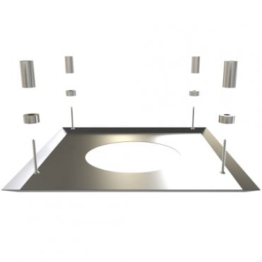 TW Pro 150mm - Firestop Cover Plate Black