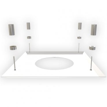 TW Pro 150mm - Firestop Cover Plate (White)