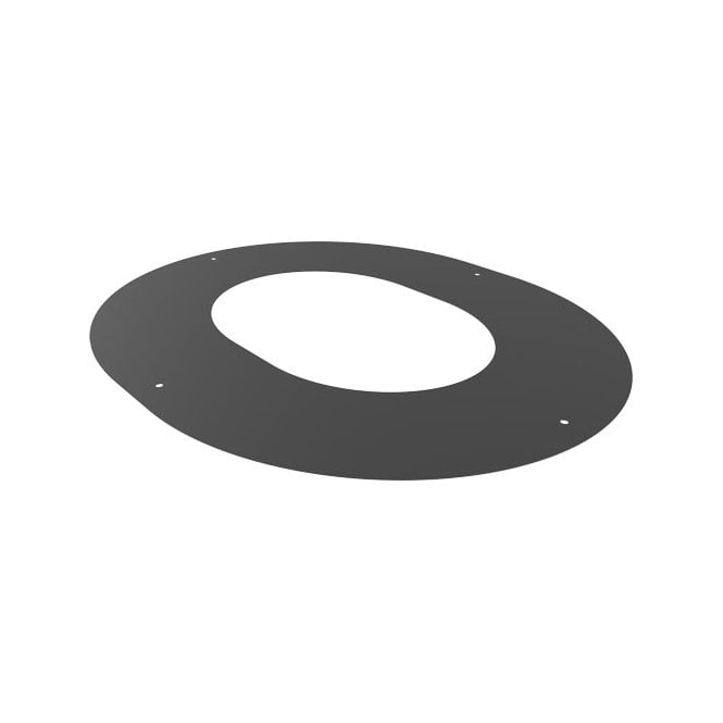 Mi Flues TW Pro 150mm - Round Finishing Plate 90 Degree 1 Piece