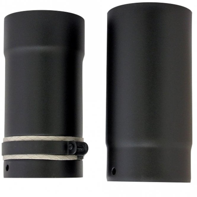 Mi Flues VIT-Smooth - 250mm 2 Part Adjustable Pipe - Ø 125mm