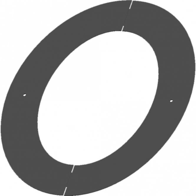 Mi Flues VIT-Smooth - 45° Angled Split Rosette Collar (Flat) - Ø 200mm