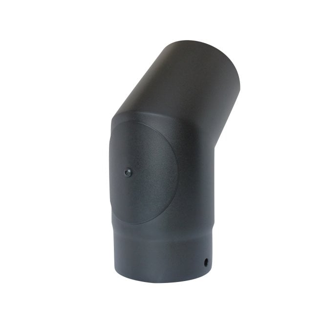 Mi Flues Vit Smooth 45 Degree Elbow with Door 125mm