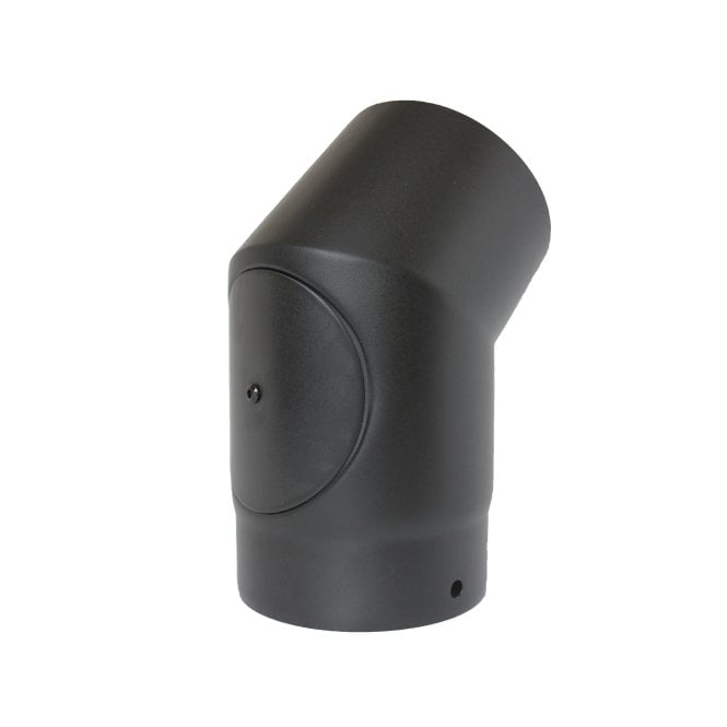 Mi Flues Vit Smooth 45 Degree Elbow with Door 150mm