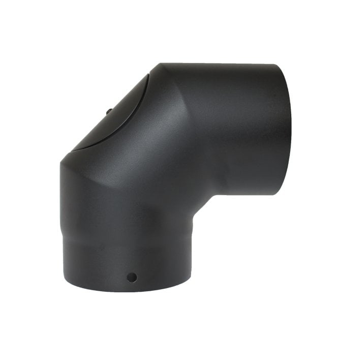 Mi Flues Vit Smooth 90 Degree Elbow with Door 150mm
