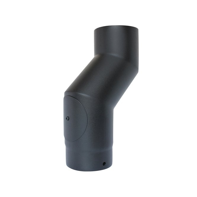 Mi Flues VIT Smooth Stove Off-Set with Door 125mm