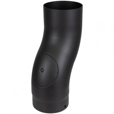 VIT-Smooth - Swept Stove Off Set with Door - Ø125mm
