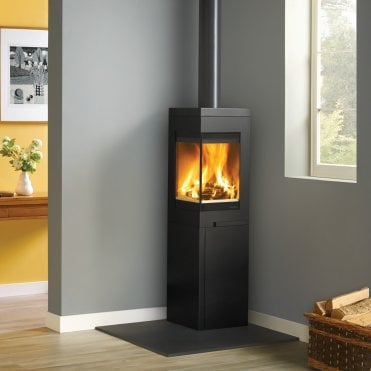 Quadro 3T Woodburning Stove on Base
