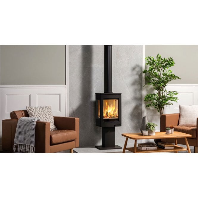 Nordpeis Uno 1 Woodburning Stove with Pedestal Base