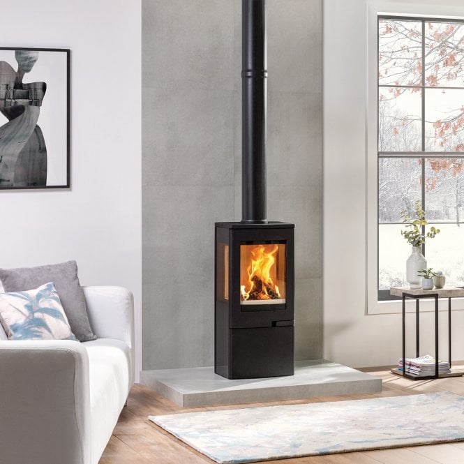 Nordpeis Uno 4 Woodburning Stove with Logstore Base