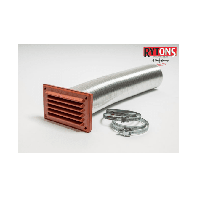 Rytons 82mm Direct Ventilation Kit with 6x3 Louvre Grille