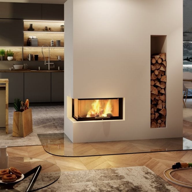 Spartherm  Linear Corner 73x35x37 Varia DEFRA-Approved Woodburning Stove