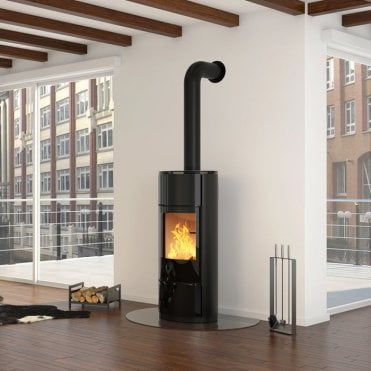 Spartherm Senso L 5.0 Black Chamotte Woodburning Stove