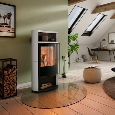Spartherm Sino City Black Chamotte Woodburning Stove