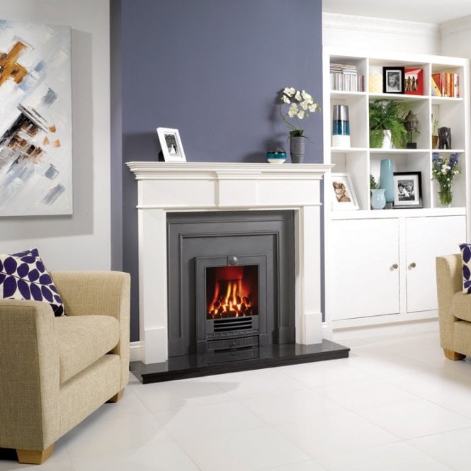 Stovax  Belgravia London Cast Front Matt Black