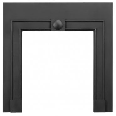 Stovax Burlington London Cast Front Black