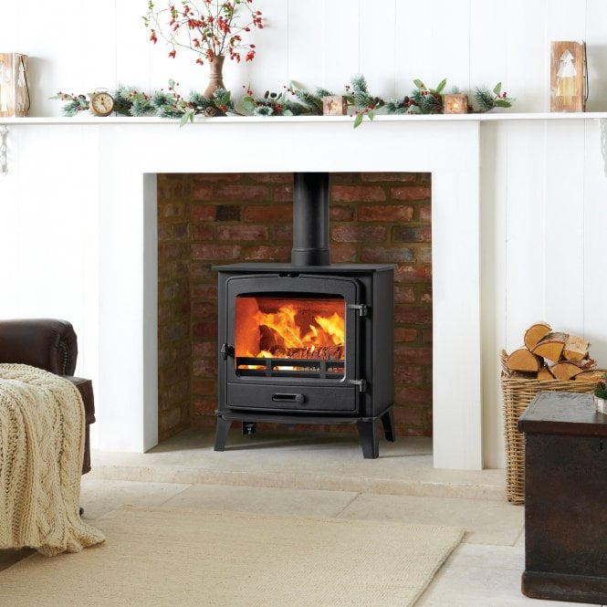 Stovax  County 5 Wide Fixed Grate Multi Fuel Stove