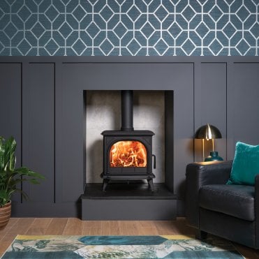 Stovax Huntingdon 30 Mulit Fuel Stove With Clear Door