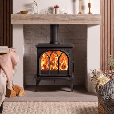 Stovax Huntingdon 30 Multi-Fuel Stove With Tracery Door