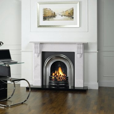 Victorian Corbel, Limestone 60" Fireplace
