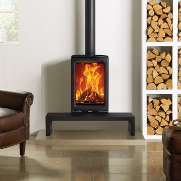 Stovax Vogue Midi T Multi Fuel Eco Stove With Cast Iron Top Plate