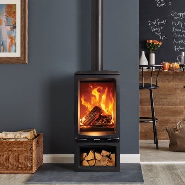 Stovax Vogue Midi T Wood Burning Eco Stove With Cast Iron Top Plate