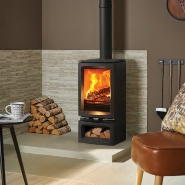 Stovax Vogue Small T Multi Fuel Eco Stove With Cast Iron Top Plate