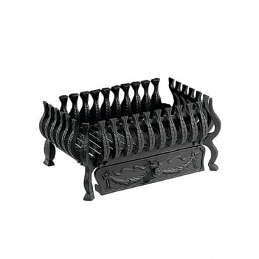 Gallery Collection 18" Valencia (no back) in Black Fire Basket