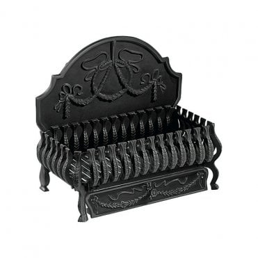 Gallery Collection 21" Valencia (with back) in Black Fire Basket