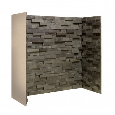 Gallery Collection Black Staggered Slate Inglenook Chamber