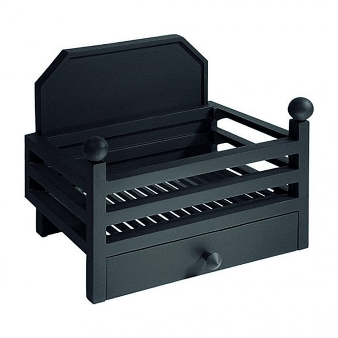 The Gallery Collection Gallery Collection Elan in Black (with back) Fire Basket