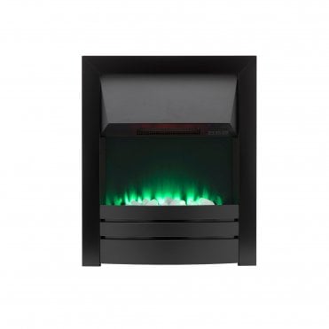 Gallery Collection Hopton Black Frame Remote Control Electric Fire