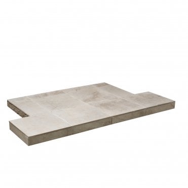 Gallery Collection Light Grey Slate Tile Hearth