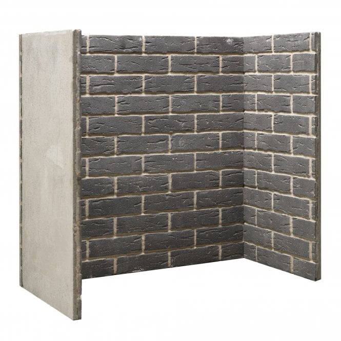 The Gallery Collection Gallery Collection Rustic Grey Brick Inglenook Chamber